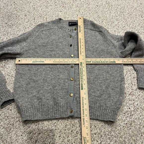 Preswick & Moore 100% Wool Cardigan Sweater Sz L Casual Preppy Quiet Luxury - Picture 5 of 6